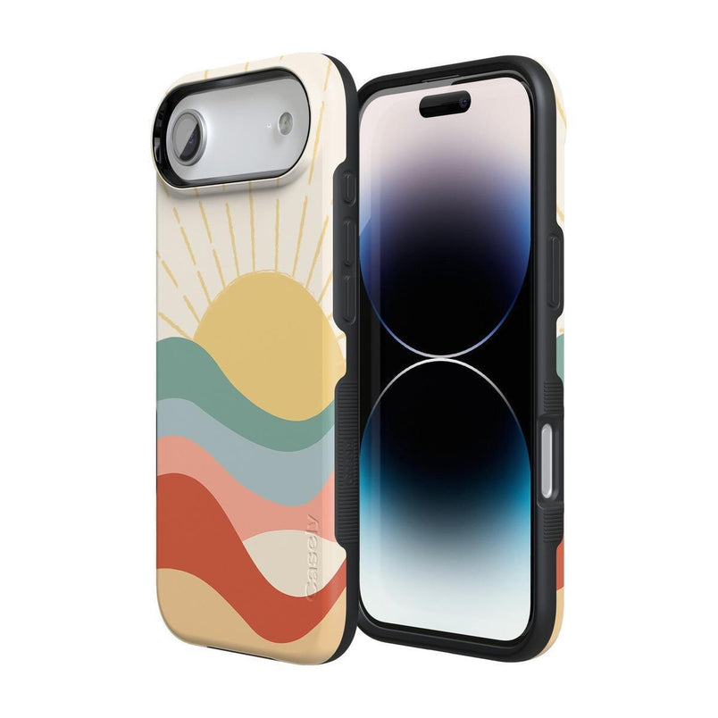 Here Comes the Sun | Colorblock Sunset Case iPhone Case get.casely 