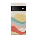 Here Comes the Sun | Colorblock Sunset Google Pixel Case Google Pixel Case Casetry Essential Google Pixel 6 Pro