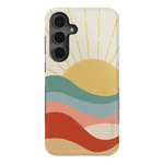 Here Comes the Sun | Colorblock Sunset Samsung Case Samsung Case Casetry Bold Flex + MagSafe® Galaxy S25 Plus 