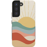 Here Comes the Sun | Colorblock Sunset Samsung Case Samsung Case get.casely Bold Galaxy S22 