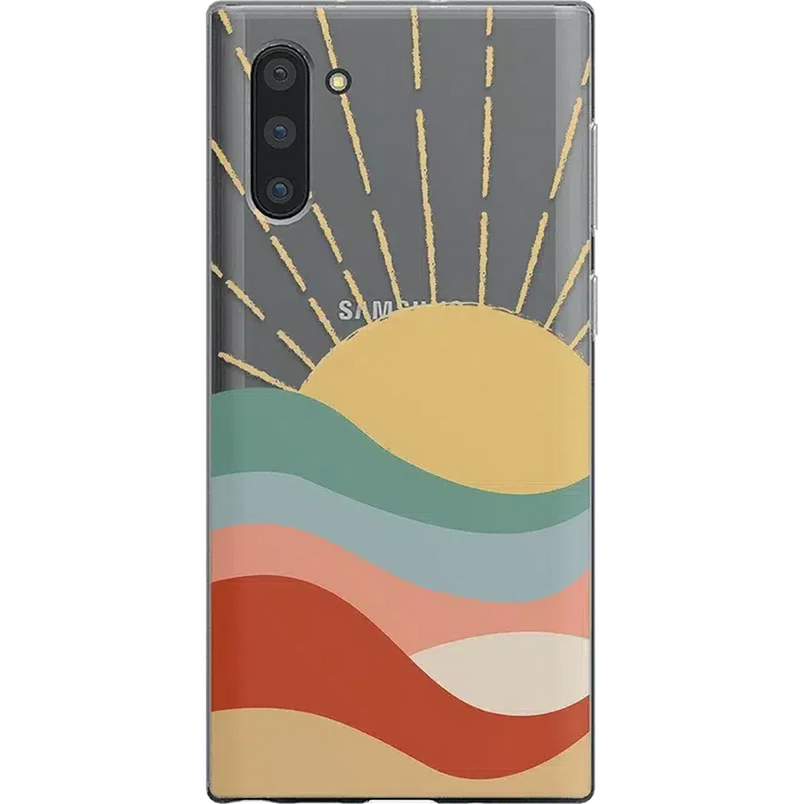 Here Comes the Sun | Colorblock Sunset Samsung Case Samsung Case get.casely Classic Galaxy Note 10 Plus 