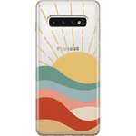 Here Comes the Sun | Colorblock Sunset Samsung Case Samsung Case get.casely Classic Galaxy S10 