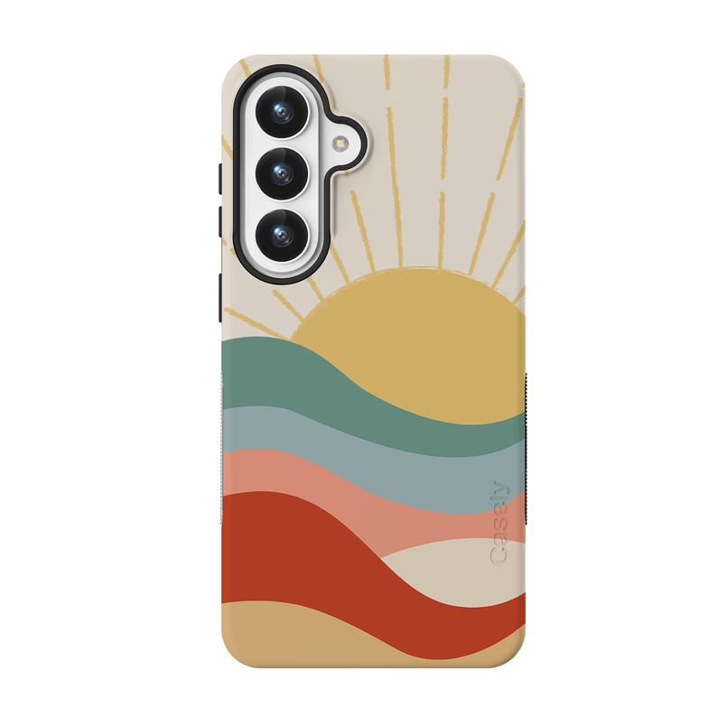 Here Comes the Sun | Colorblock Sunset Samsung Case Samsung Case get.casely 