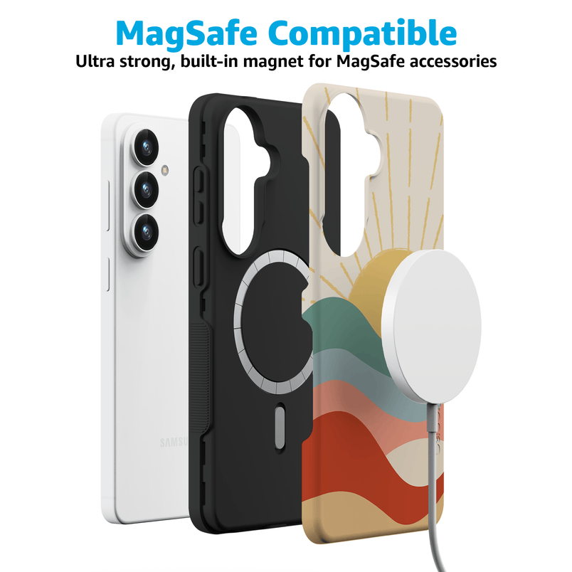 Here Comes the Sun | Colorblock Sunset Samsung Case Samsung Case get.casely 