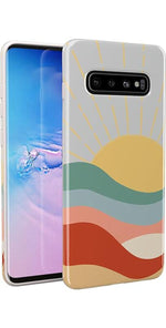 Here Comes the Sun | Colorblock Sunset Samsung Case Samsung Case get.casely 