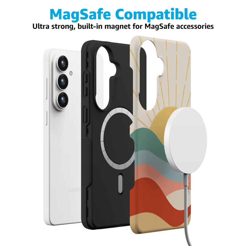 Here Comes the Sun | Colorblock Sunset Samsung Case Samsung Case get.casely 