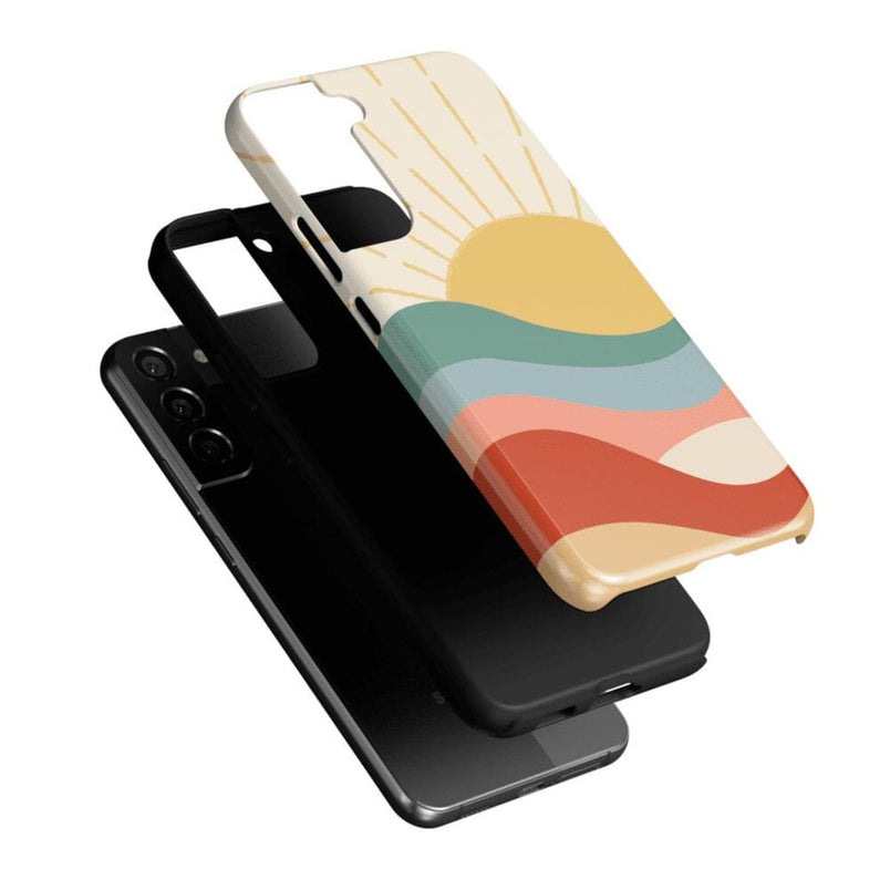 Here Comes the Sun | Colorblock Sunset Samsung Case Samsung Case Casetry 