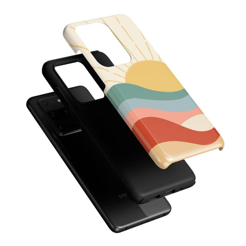 Here Comes the Sun | Colorblock Sunset Samsung Case Samsung Case Casetry 