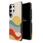Here Comes the Sun | Colorblock Sunset Samsung Case Samsung Case get.casely 