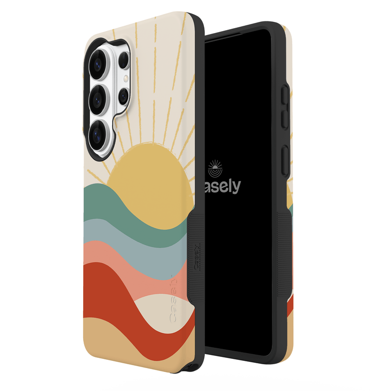 Here Comes the Sun | Colorblock Sunset Samsung Case Samsung Case get.casely 