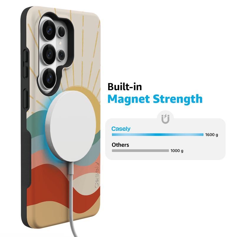 Here Comes the Sun | Colorblock Sunset Samsung Case Samsung Case get.casely 