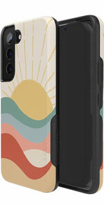 Here Comes the Sun | Colorblock Sunset Samsung Case Samsung Case get.casely 