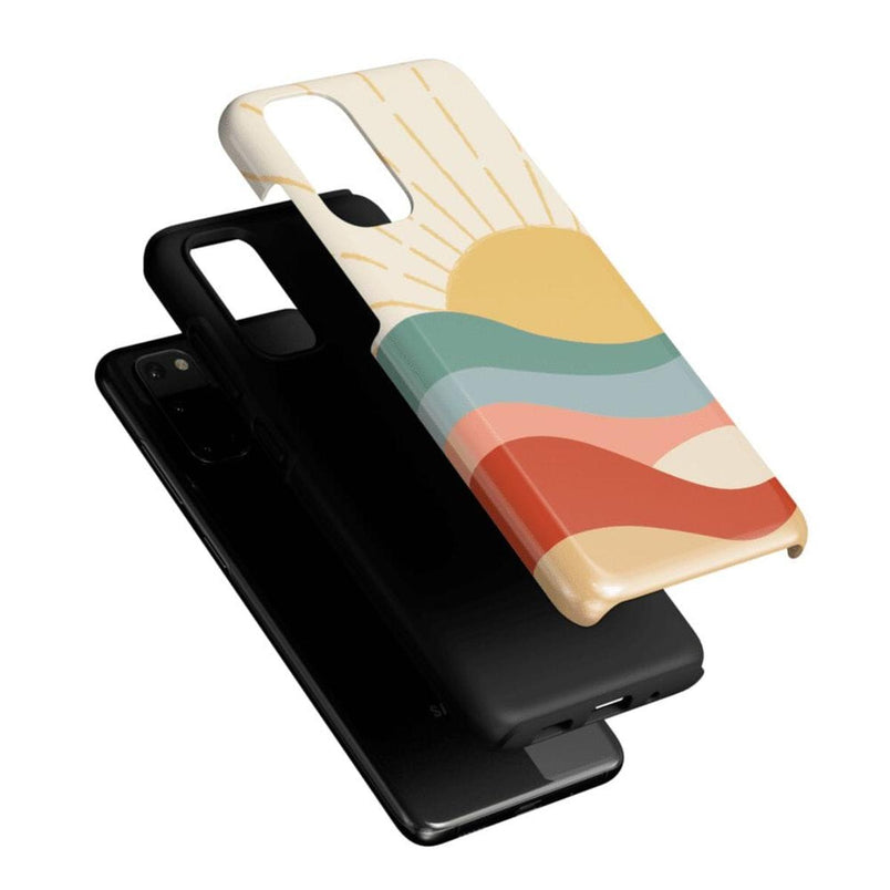 Here Comes the Sun | Colorblock Sunset Samsung Case Samsung Case Casetry 