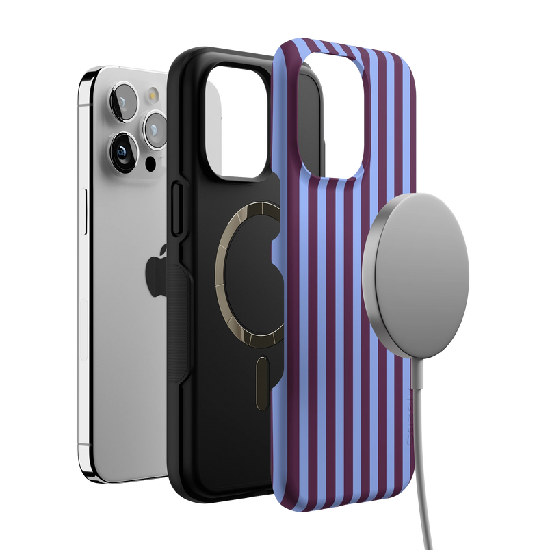 Perfect Stripes | Purple & Blue Stripes Case