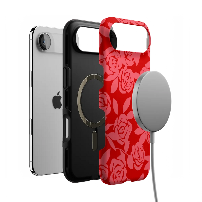 Final Rose | Red & Pink Floral Case