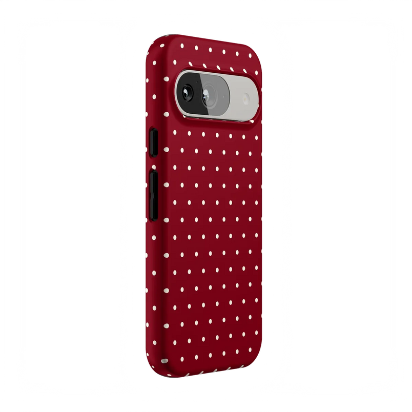 On the Dot | Maroon Polka Dot Case