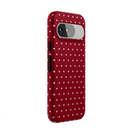 On the Dot | Maroon Polka Dot Case