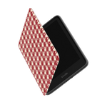 Scarlet Stitch | Red Houndstooth Kindle Case