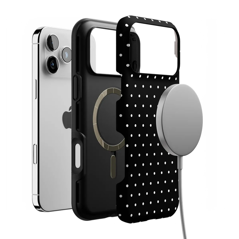 On the Dot | Black Polka Dot Case