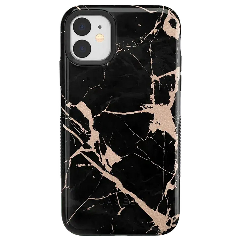 Hidden Gem | Rose Gold and Black Marble Case iPhone Case get.casely Bold iPhone 11 