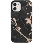 Hidden Gem | Rose Gold and Black Marble Case iPhone Case get.casely Bold iPhone 12 Mini 