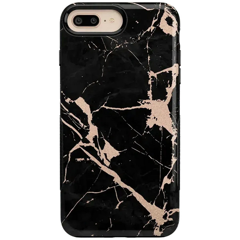Hidden Gem | Rose Gold and Black Marble Case iPhone Case get.casely Bold iPhone 6/7/8 Plus 