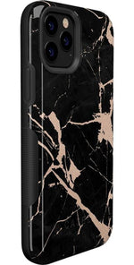Hidden Gem | Rose Gold and Black Marble Case iPhone Case get.casely 