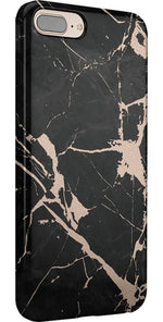 Hidden Gem | Rose Gold and Black Marble Case iPhone Case get.casely 