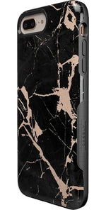 Hidden Gem | Rose Gold and Black Marble Case iPhone Case get.casely 