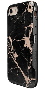 Hidden Gem | Rose Gold and Black Marble Case iPhone Case get.casely 