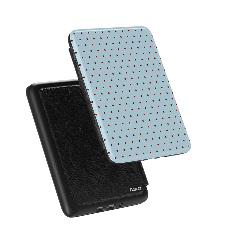 On the Dot | Blue Polka Dot Kindle Case