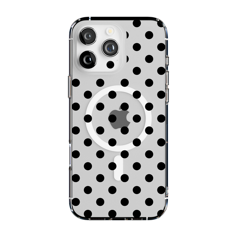 Spotted in SoHo | Black Polka Dot Case - iPhone 16 Pro