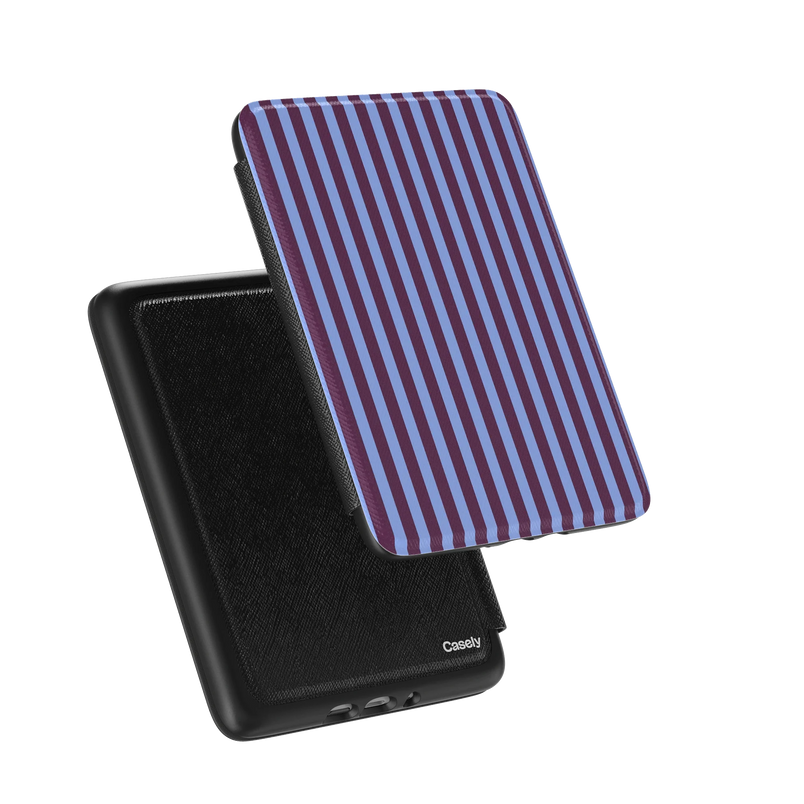 Perfect Stripes | Purple & Blue Stripes Kindle Case