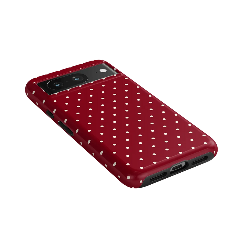 On the Dot | Maroon Polka Dot Case