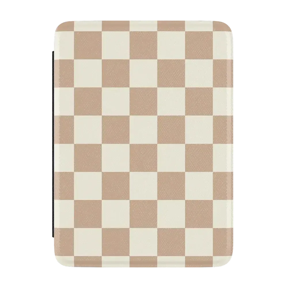 Fit Check Neutral Checkerboard Kindle Case - Thumbnail 4
