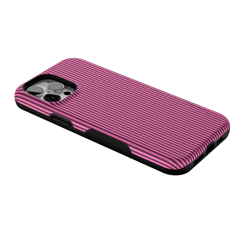 Stripes and the City | Pink & Purple Pinstripe Case