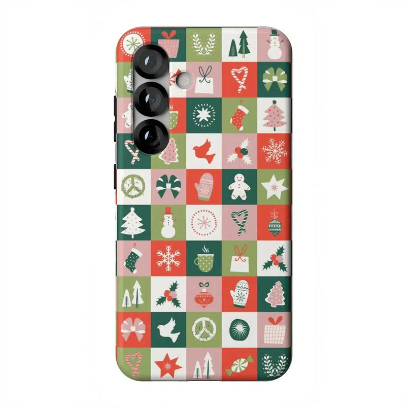 Holiday Square | Countdown to Christmas Case Phone Case Casetry Essential + MagSafe® Galaxy S25