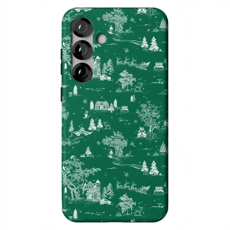 Home for the Holidays | Mountain Town Case Phone Case Casetry Essential + MagSafe® Galaxy S25 Plus