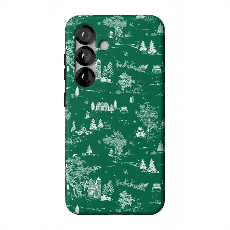 Home for the Holidays | Mountain Town Case Phone Case Casetry Essential + MagSafe® Galaxy S25