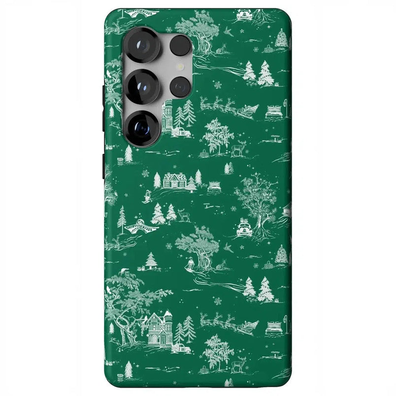 Home for the Holidays | Mountain Town Case Phone Case Casetry Essential + MagSafe® Galaxy S25 Ultra