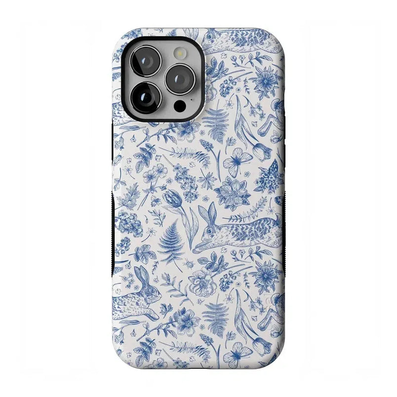 Hop & Bloom | Bunny Toile Case Phone Case Casetry Bold Flex + MagSafe® iPhone 13 Pro Max