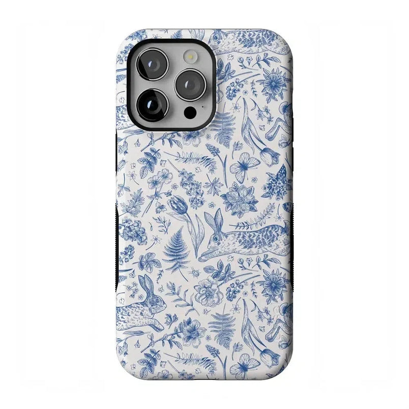 Hop & Bloom | Bunny Toile Case Phone Case Casetry Bold Flex + MagSafe® iPhone 14 Pro Max