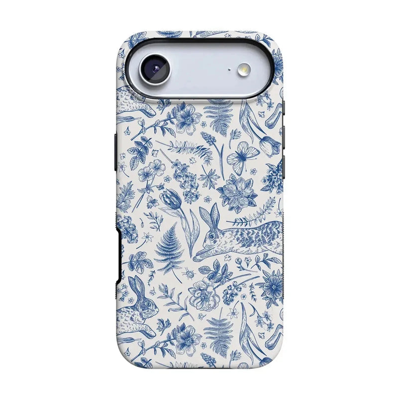 Hop & Bloom | Bunny Toile Case Phone Case Casetry Bold Flex + MagSafe® iPhone 17 Air 