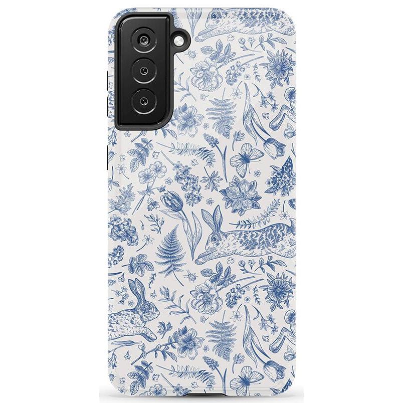 Hop & Bloom | Bunny Toile Case Phone Case Casetry Essential Galaxy S21 Plus