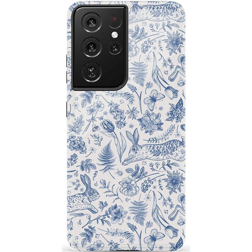 Hop & Bloom | Bunny Toile Case Phone Case Casetry Essential Galaxy S21 Ultra