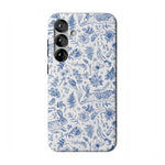 Hop & Bloom | Bunny Toile Case Phone Case Casetry Essential + MagSafe® Galaxy S25 Plus