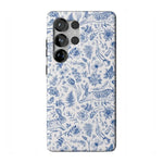Hop & Bloom | Bunny Toile Case Phone Case Casetry Essential + MagSafe® Galaxy S25 Ultra