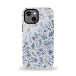 Hop & Bloom | Bunny Toile Case Phone Case Casetry Essential + MagSafe® iPhone 13 Mini