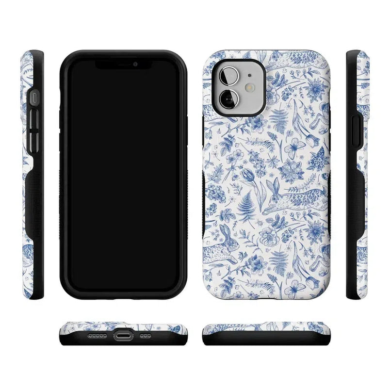 Hop & Bloom | Bunny Toile Case Phone Case Casetry 