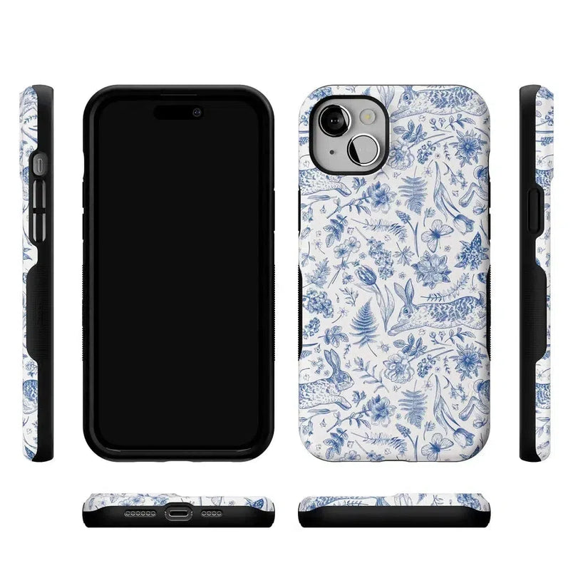 Hop & Bloom | Bunny Toile Case Phone Case Casetry 
